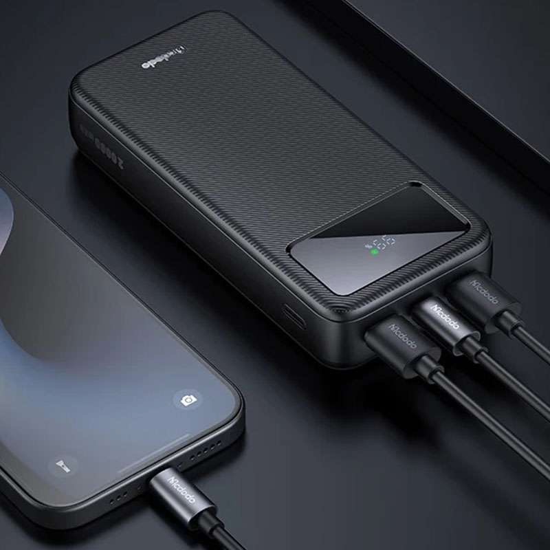 Mcdodo Digital Display 20000mAh 22.5W Power Bank - Black