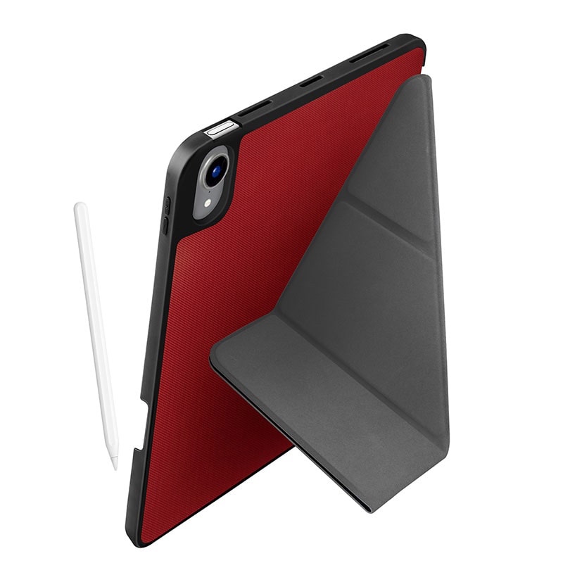 UNIQ TRANSFORMA RIGOR New iPad Air 10.9 (2020) Antimicrobial Case - Coral (Red)