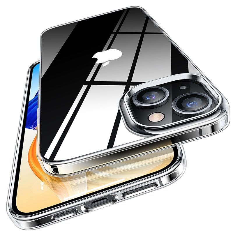 Torras Crystal Clear Series Phone Case for iPhone 14 Plus 6.7 Inch - Clear