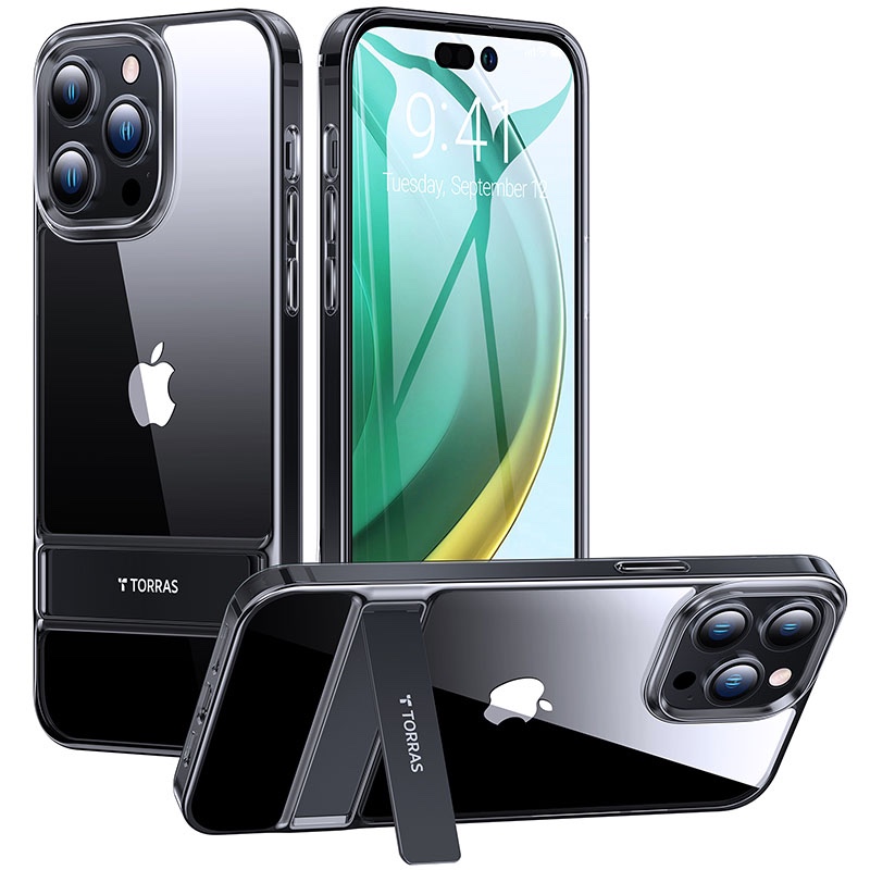 Torras Moon Climber Series Phone Case for iPhone 14 Pro 6.1 Inch - Black