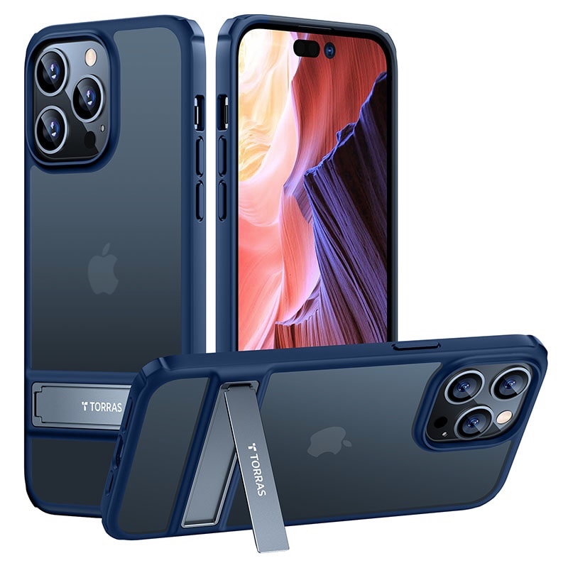 Torras Mars Climber Series Phone Case for iPhone 14 Pro 6.1 Inch - Navy Blue