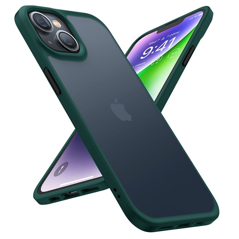 Torras Guardian Series Phone Case for iPhone 14 6.1 Inch - Dark Green