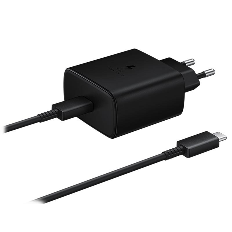 Samsung 45W USB-C Super Fast Charging Wall Charger with Type-C Cable – Black