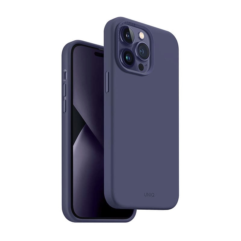 UNIQ Lino Phone Case for iPhone 14 Pro Max – Fig (Purple)