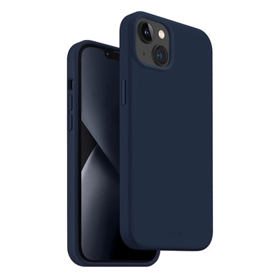 UNIQ Lino Phone Case for iPhone 14 Plus - Marine (Blue)