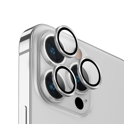 UNIQ OPTIX iPhone Camera Lens Protector for iPhone 14 Pro / Pro Max - Sterling (Silver)
