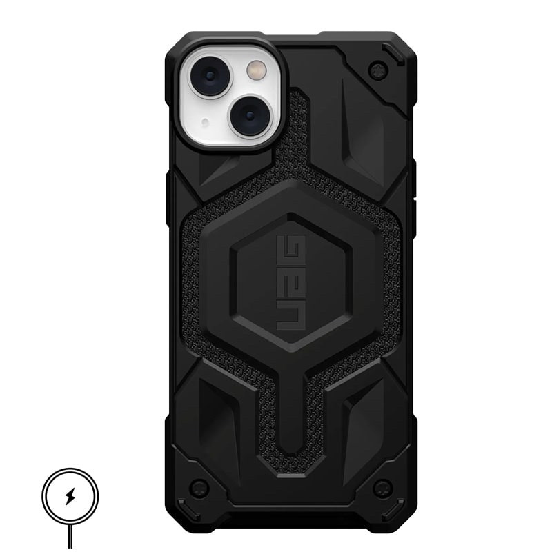 UAG Monarch Pro Series Magsafe Compatible Phone Case for iPhone 14 Plus - Kevlar Black