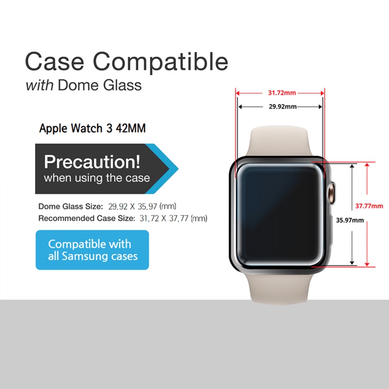 Whitestone Apple Watch Series 3 (42 MM) Pack of 2
