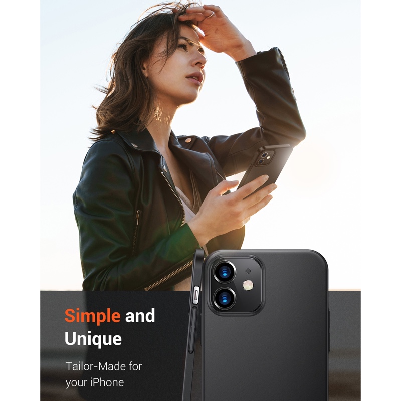 TORRAS  iPhone 12 Mini  5.4 inch Slim Fit (2020 Release), Ultra Thin Silky Soft Touch Hard Plastic Matte Finish Grip Protective Phone Cover - X002QJ783V