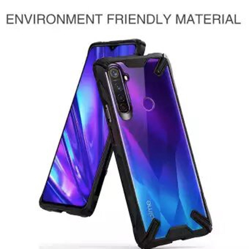 RZANTS OPPO Realme 5/Realme 5s/ 5i / C3 Transparent Matte ShockProof Slim Thin Phone Cover - Black