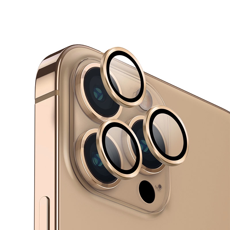 UNIQ OPTIX Camera Lens Protector for iPhone 14 Pro / 14 Pro Max -  Champagne (Gold)
