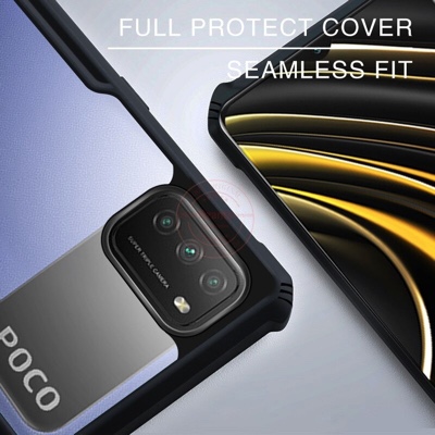 RZANTS Xiaomi Poco M3/Redmi 9 Power/Redmi 9T Beetle Series Protective Anti Shock Phone Case Cover Black