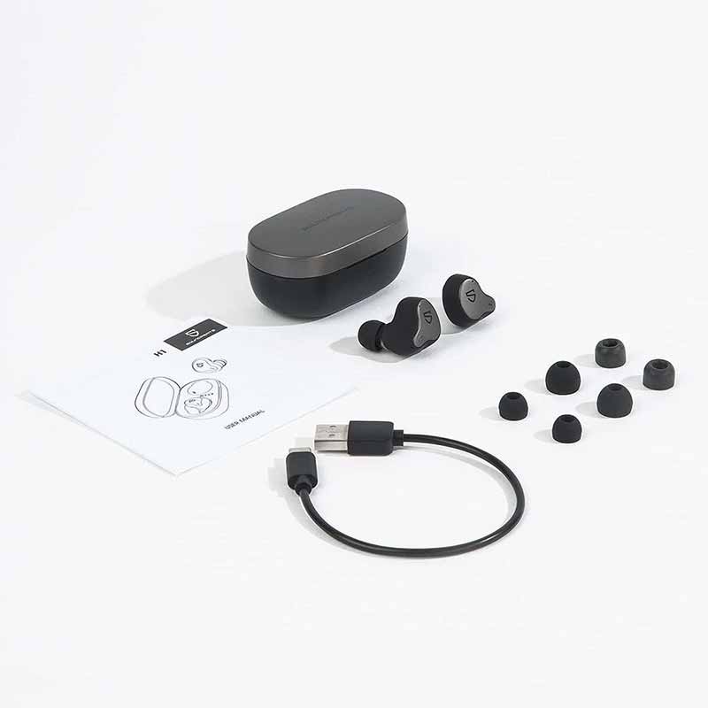 SoundPEATS H1 Wireless Earbuds with Knowles Hybrid Dual Driver and Crossover QCC3040, TrueWireless Mirroring, aptX Adaptive, Low Latency Game Mode