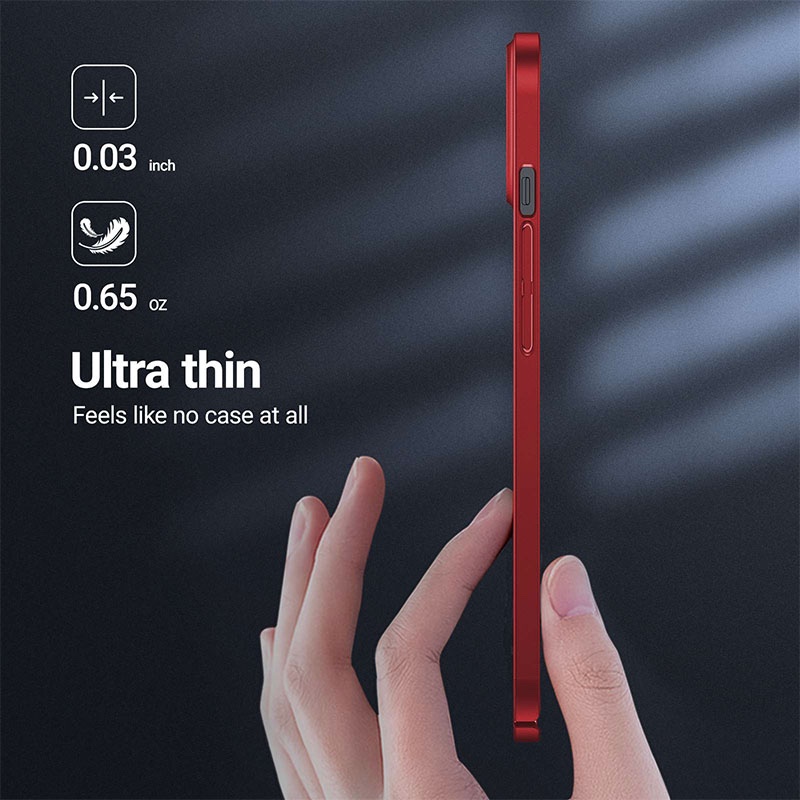 Torras Decency Series Phone Case for iPhone 13 - Red - X002XYHWQR