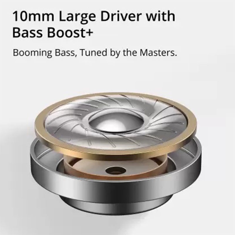 GoPods D by Dizo realme TechLife with ENC Noise Cancellation True Wireless Bluetooth Headset - Black