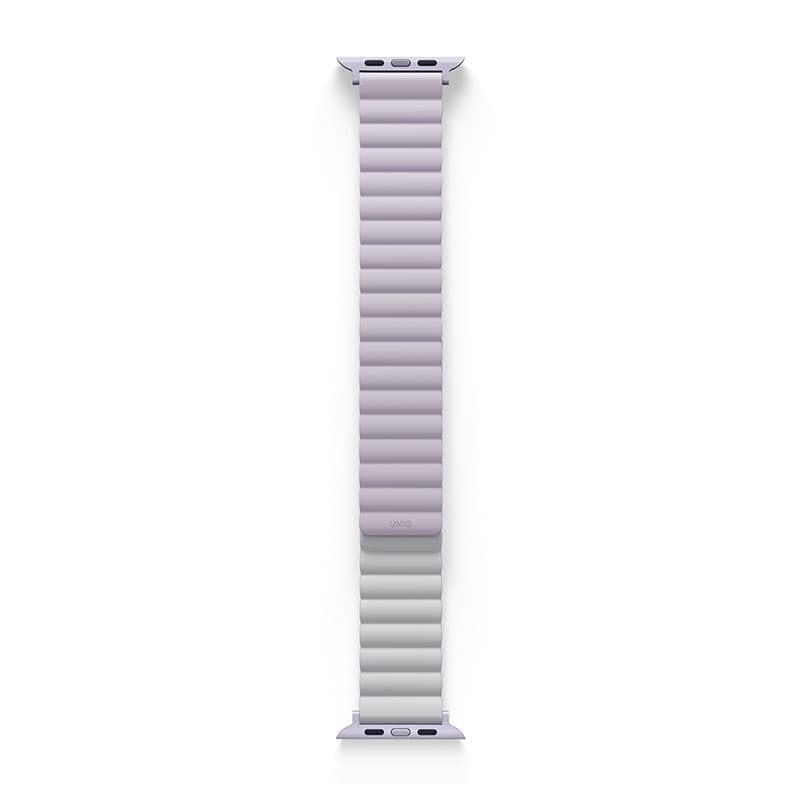 UNIQ REVIX Reversible Magnetic Apple Watch Strap for Series 1-10, SE/SE2  40/41/42MM - Lilac (Lilac/White)