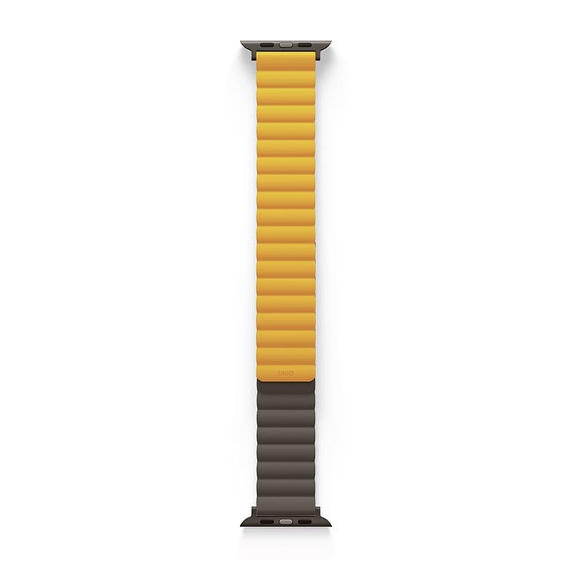 UNIQ REVIX Reversible Magnetic Apple Watch Strap for Series 1-10, SE/SE2 & Watch Ultra  49/45/44/46MM - Mustard (Khaki)