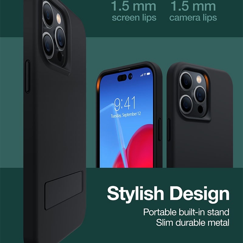 Torras VenusClimber Series Phone Case for iPhone 14 Pro Max 6.7 Inch - Black