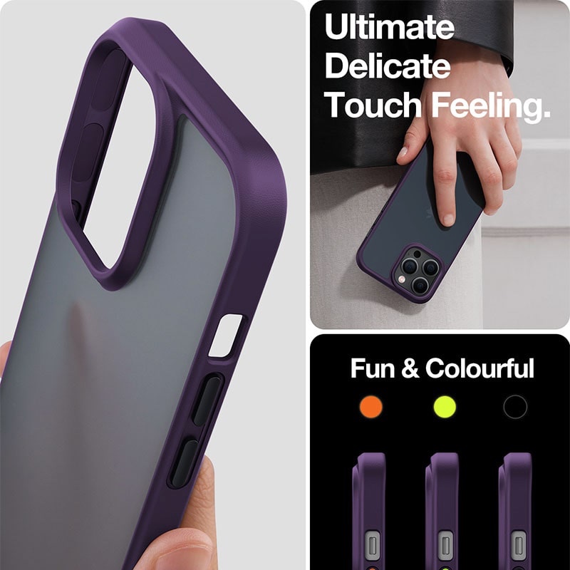 Torras Guardian Series Phone Case for iPhone 14 Pro Max 6.7 Inch - Deep Purple - X00RP43018