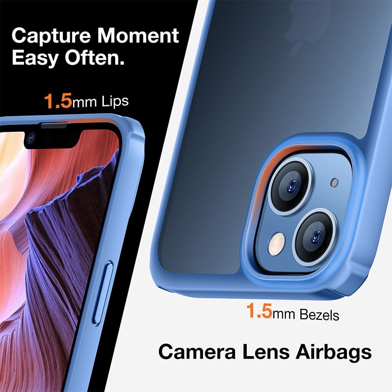 Torras Mars Climber Series Phone Case for iPhone 14 6.1 Inch - Light Blue