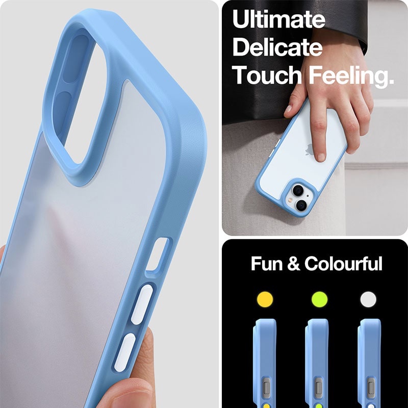 Torras Guardian Series Phone Case for iPhone 14 6.1 Inch - Light Blue