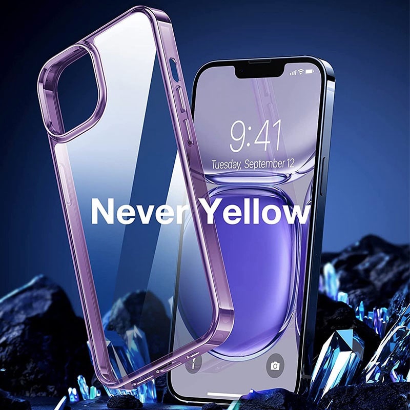 Torras Diamond Series Phone Case for iPhone 14 6.1 Inch - Light Purple