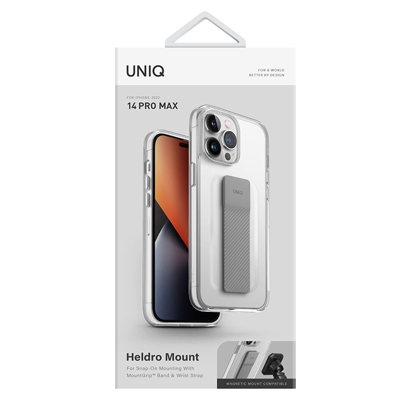 UNIQ Heldro Mount Series Phone Case for iPhone 14 Pro Max - Lucent (Clear)