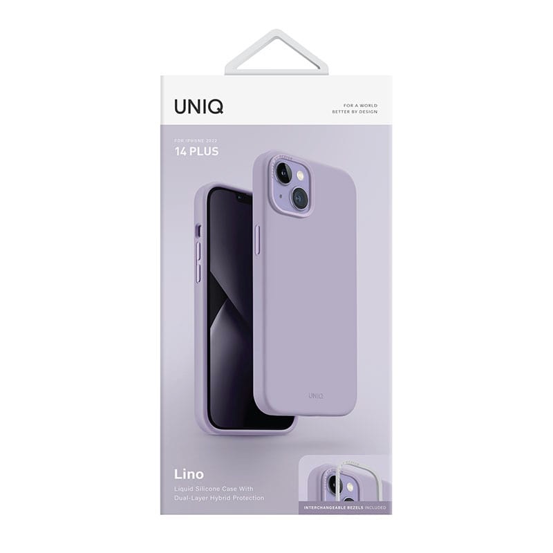 UNIQ Lino Phone Case for iPhone 14 Plus - Lilac (Lavender)