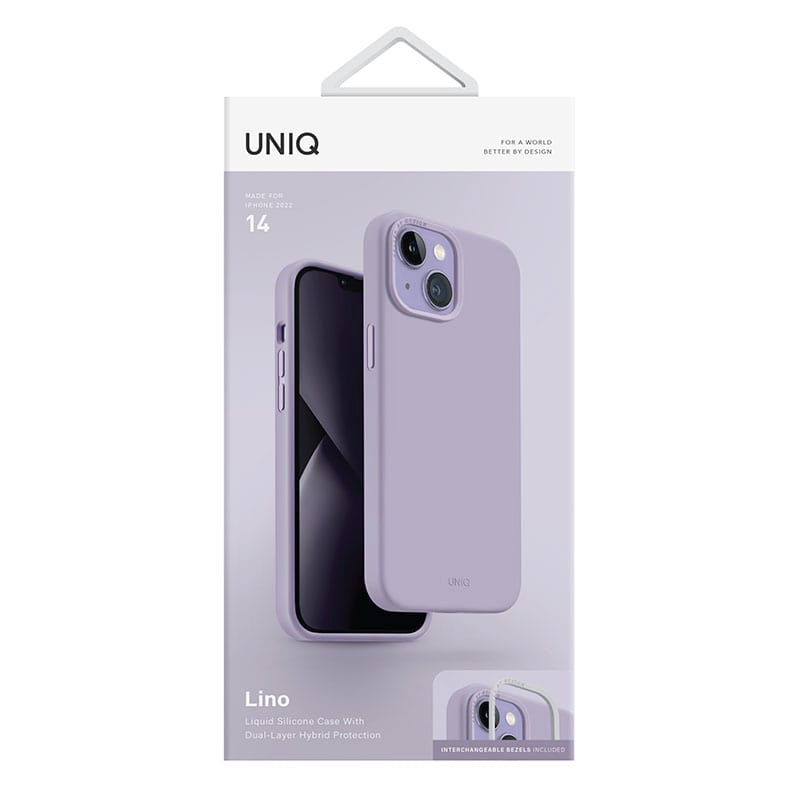 UNIQ Lino Phone Case for iPhone 14 - Lilac (Lavender)