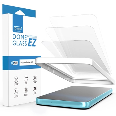 Whitestone Dome EZ For Samsung Galaxy S23 EZ Tempered Glass Screen Protector - Pack of 3