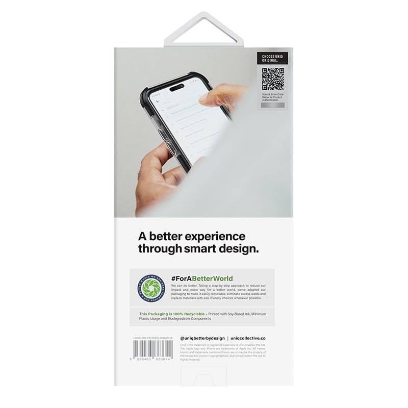 UNIQ Hybrid Combat Phone Case for iPhone 14 Pro - Fig (Purple)