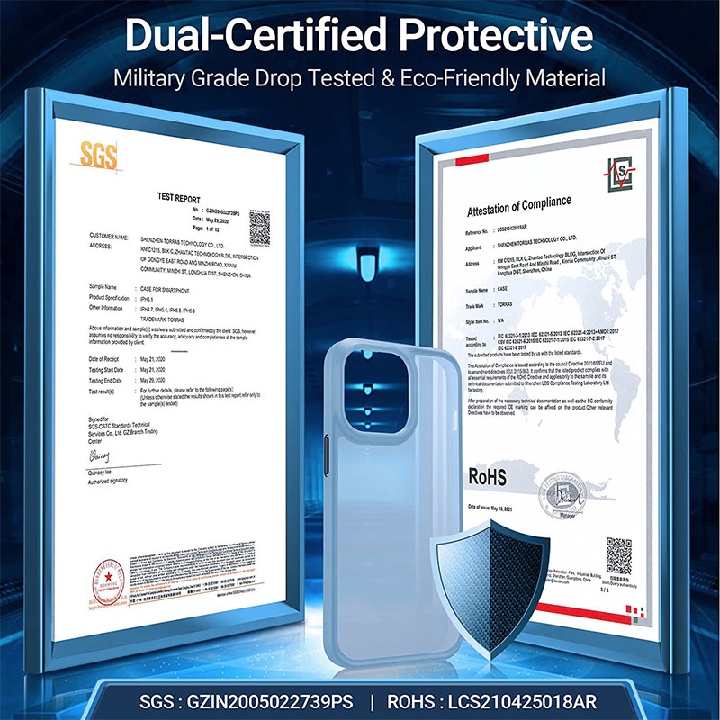 Torras Guardian Series Phone Case for iPhone 13 Pro 6.1 Inch - Sierra Blue - X001GAMILZ