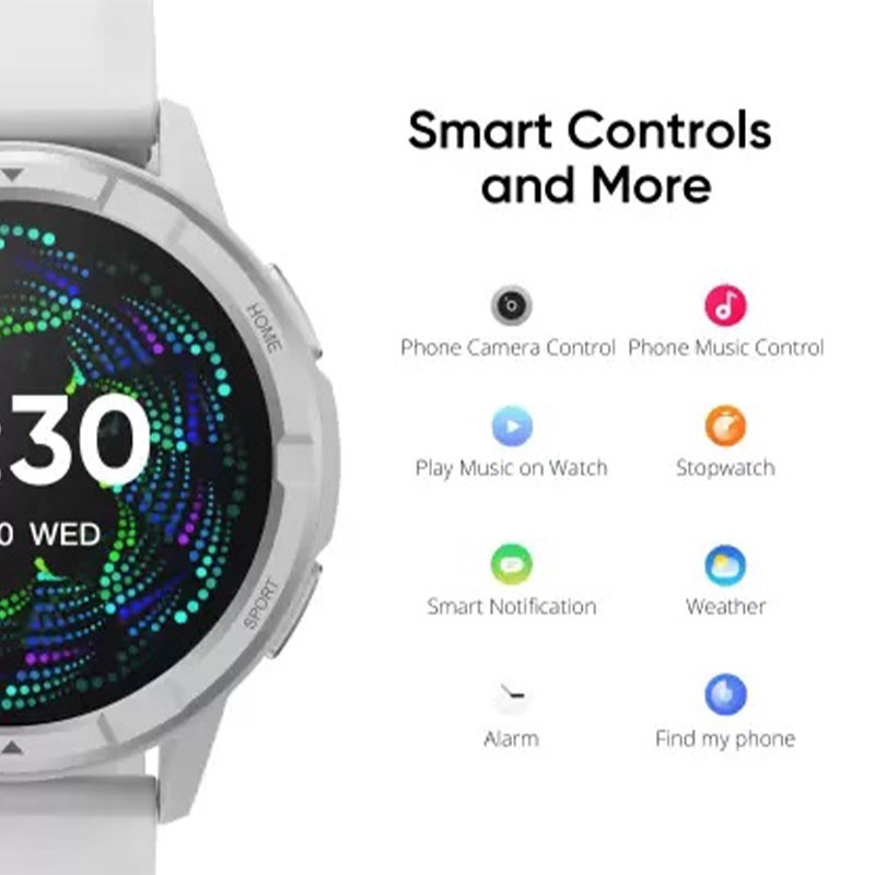 Dizo by Realme Watch R Talk Go Smart Watch - Silver