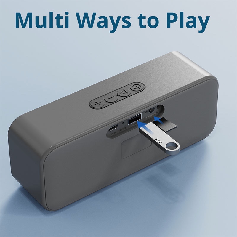 Tronsmart T2 Mini 2023 with Bluetooth 5.3 Portable Outdoor Speaker with IPX7 Waterproof, 24H Playtime, Micro SD - Black