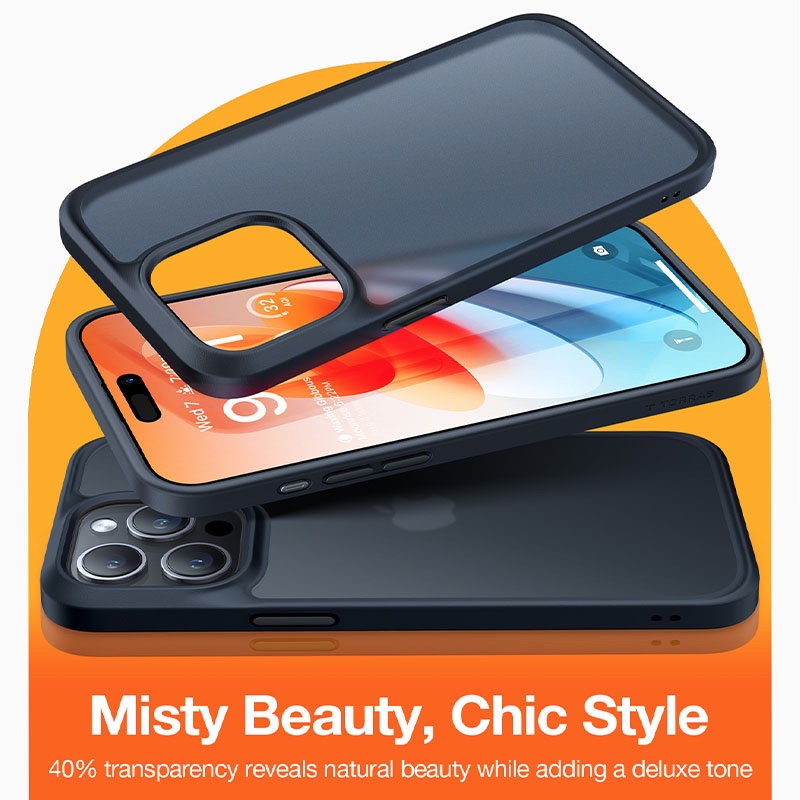 Torras Guardian Series Phone Case for iPhone 15 Pro 6.1? – Black - X003VYYAS1