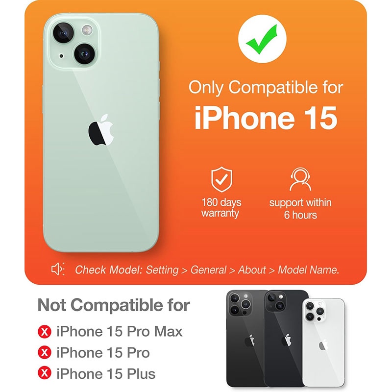 Torras Guardian Series Phone Case for iPhone 15 6.1