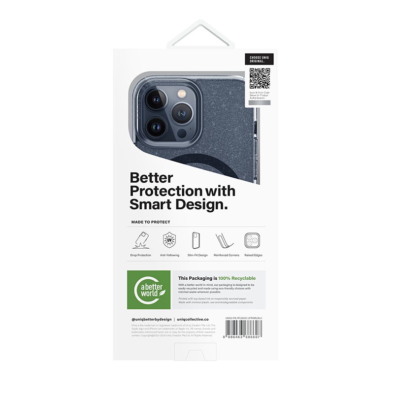UNIQ Life Pro Xtreme Phone Case for iPhone 15 Pro Max – Tinsel Blue (Lucent Blue)