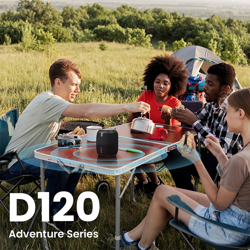 W-king D120 True Wireless Bluetooth Speaker with Powerful Sound & Super Heavy Bass