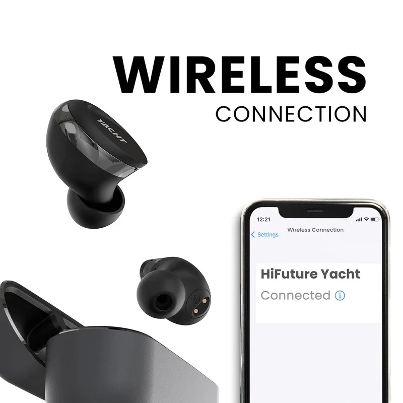 Hifuture YACHT True Wireless Earbuds with AptX Adaptive, Wind Noise Cancellation 8.0, IPX5 – Rose
