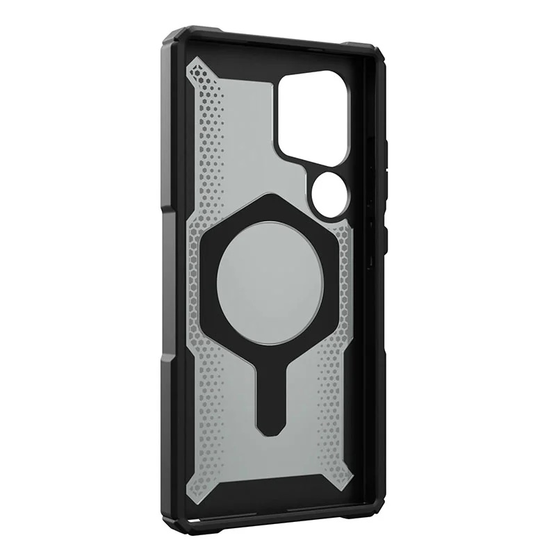 UAG Plasma XTE Magnetic Magsafe Compatible Phone Case for Samsung Galaxy S24 Ultra – Black/Orange