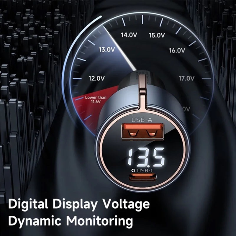 Mcdodo Car Charger Mobile 75W Dual Port USB A + C Fast Charging - CC-3690