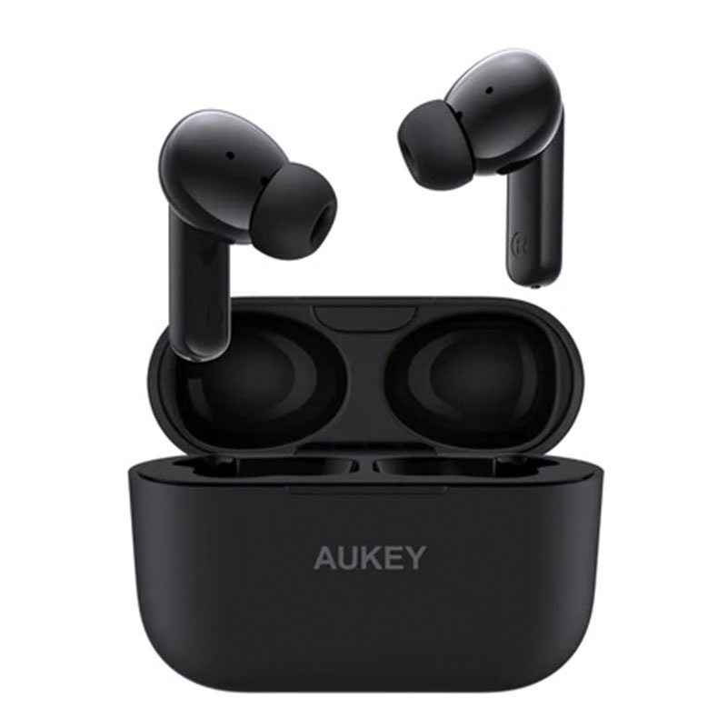Aukey TWS True Wireless Earbuds with ANC Active Noise Cancellation IPX5 Waterproof - (EP-M1NC) - Black