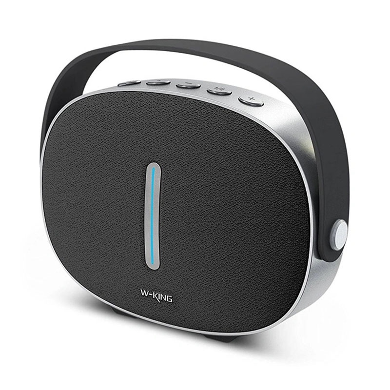 W-King T8 30W Outdoor Traveler Portable Wireless Bluetooth Speaker with Sub Woofer Bass HD Sound - Black