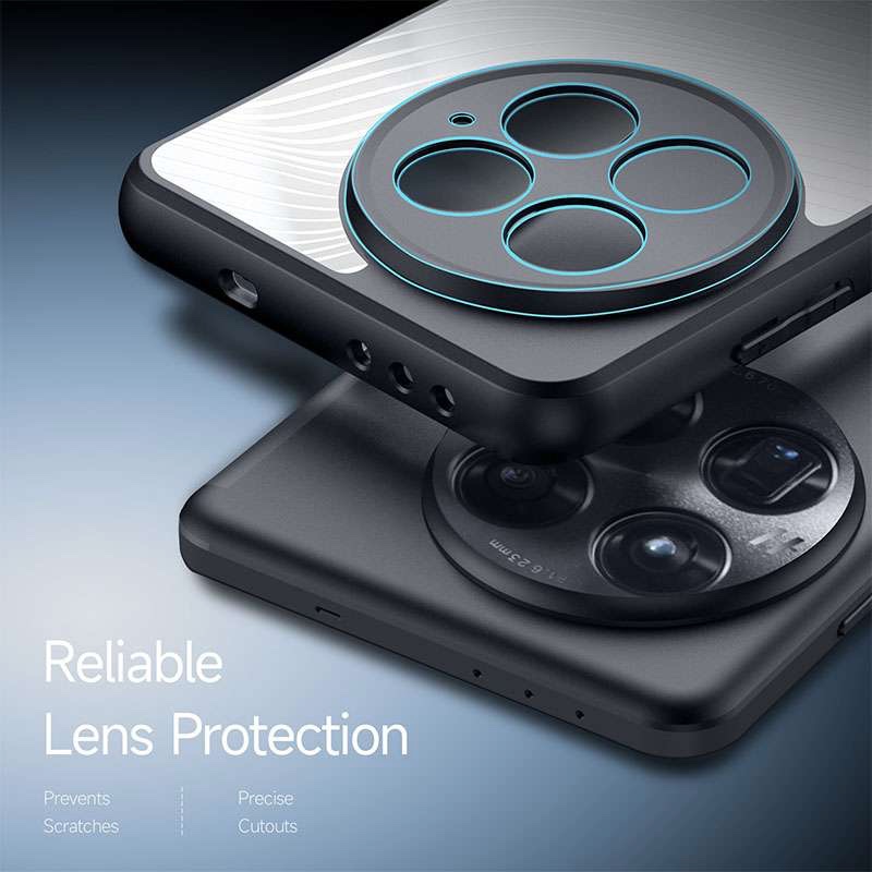 Aimo Series Phone Case for OnePlus 13 – Transparent Black