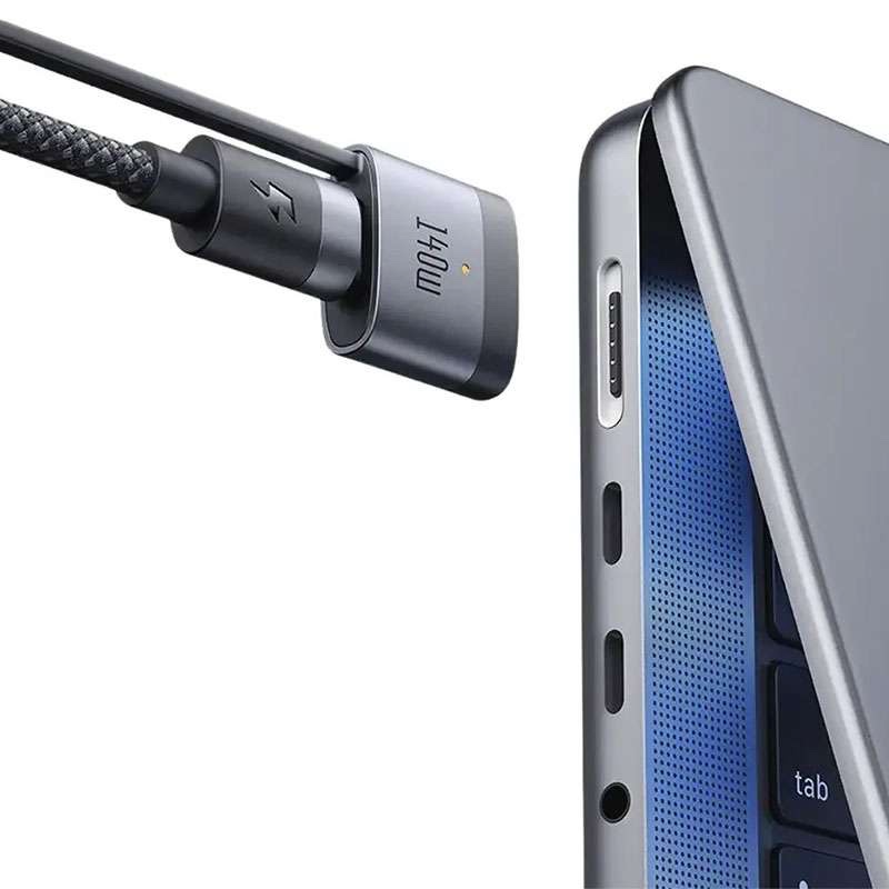 Mcdodo 240W / 140W USB-C to USB-C & MagSafe 3 Magnetic Charging Cable, 140W (Mag-safe), 240W (USB-C)