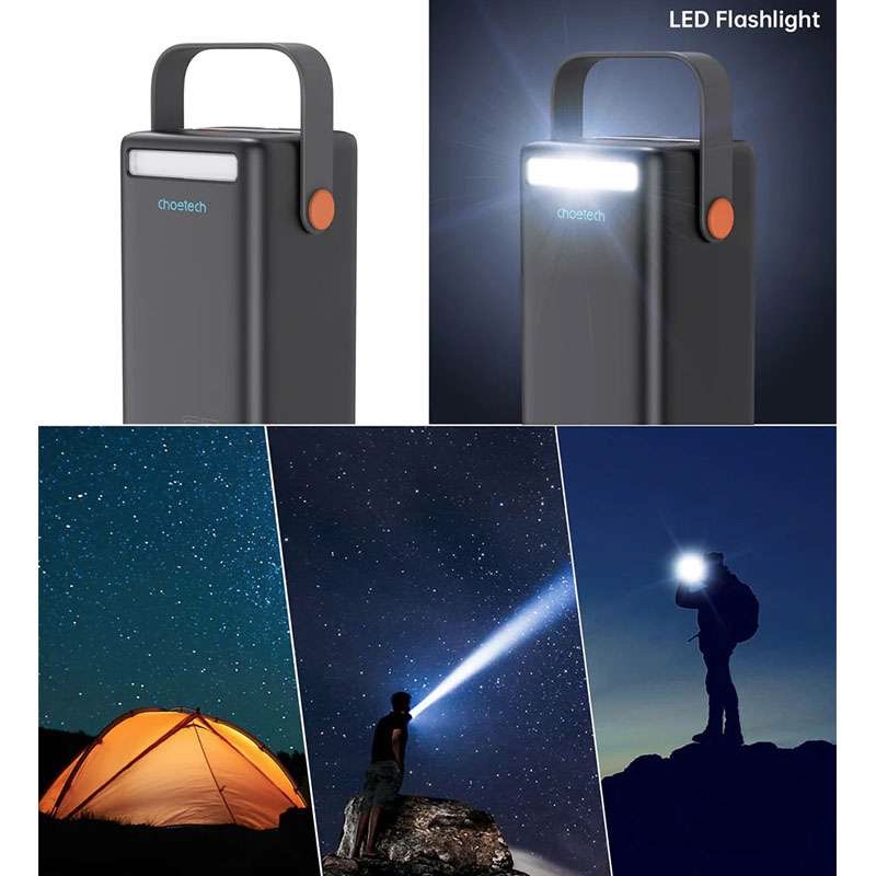 Choetech 50,000mAh Ultra Portable Power Bank with 2 inputs 4 outputs - Deep Blue