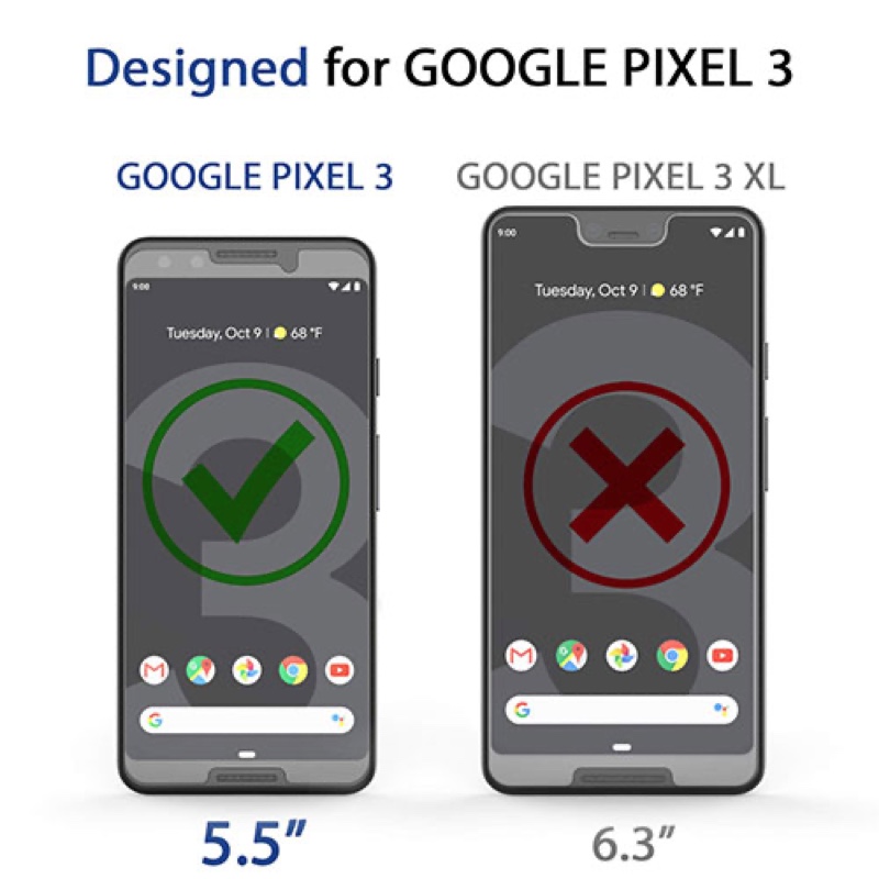 Google Pixel 3 Whitestone Dome Glass Tempered Glass Screen protector with UV