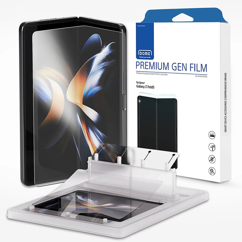 Whitestone Dome [Gen Film] for Samsung Galaxy Z Fold 5 Hard Coated Film Screen Protector - PET Film Screen Guard - Pack of 1
