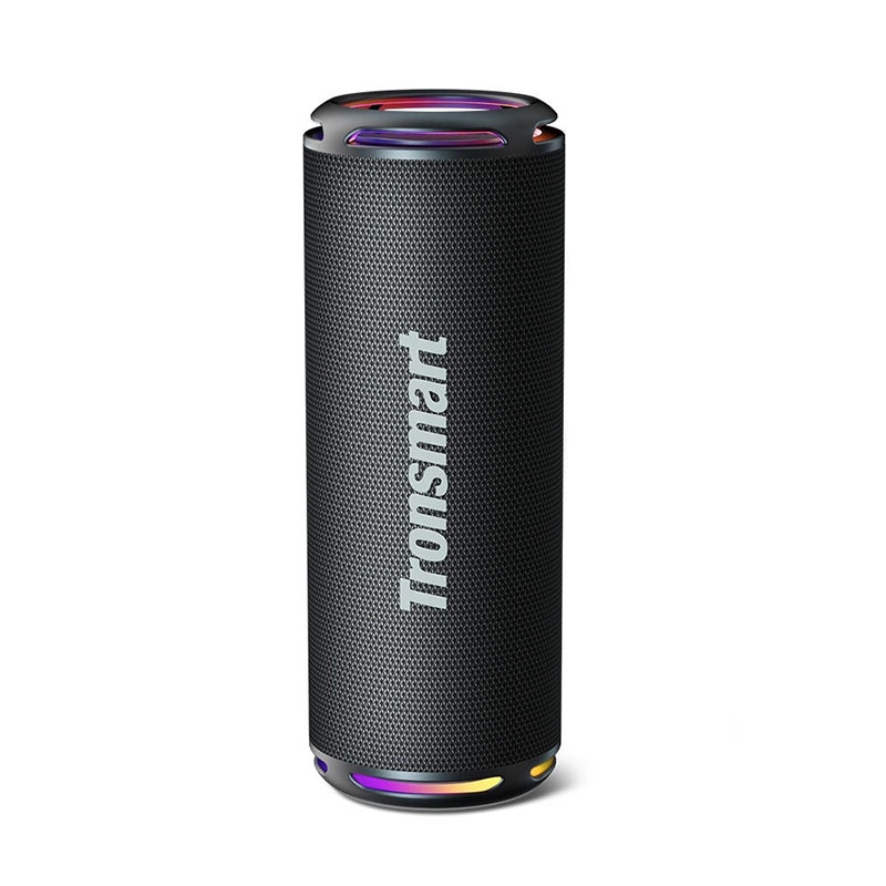 Tronsmart T7 Lite Bluetooth Speaker Portable Enhanced Bass with 24 Hours Playtime, APP Control, IPX7 Waterproof for Camping - Black