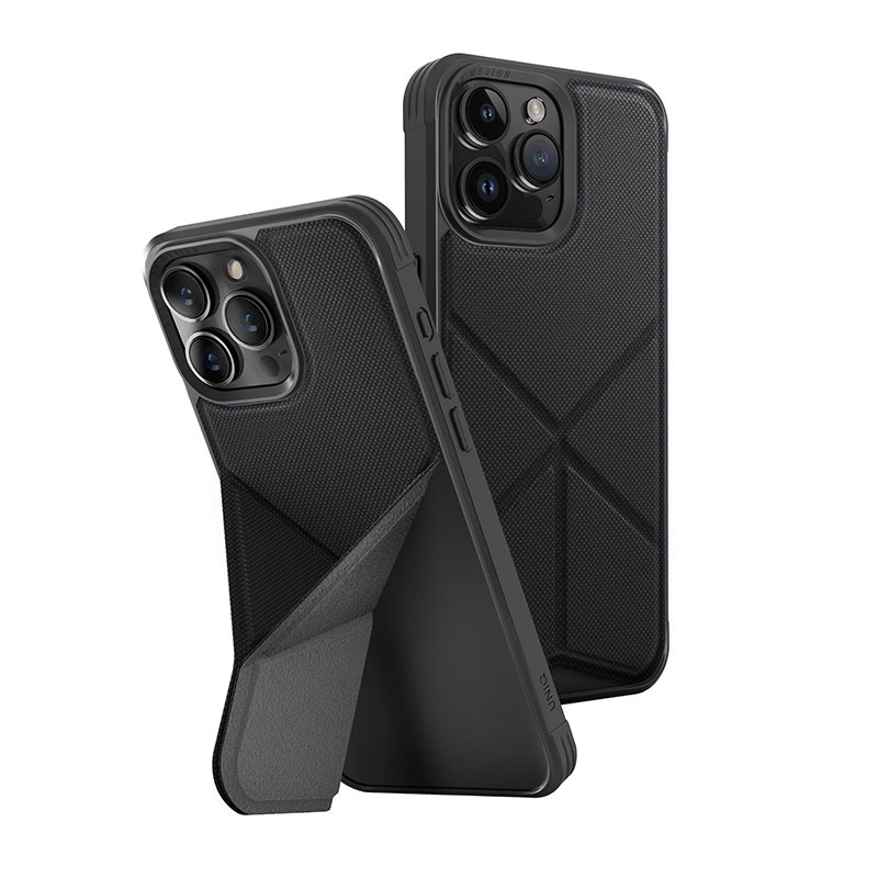 UNIQ Transforma Magclick Magsafe Compatible Phone Case for iPhone 15 Pro Max – Ebony (Black)